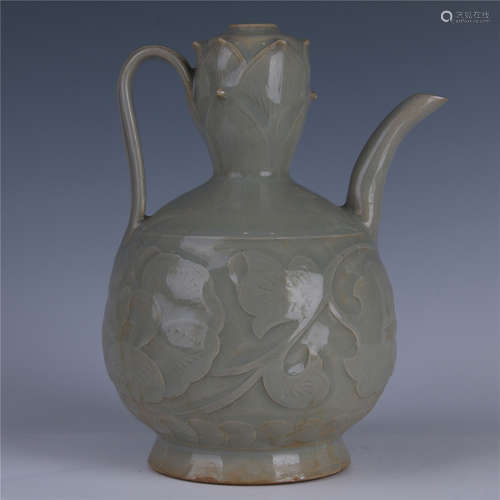 CHINESE TEADUST GLAZE PORCELAIN WINE POT