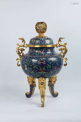 CHINESE CLOISONNE CENSER