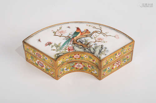 CHINESE BRONZE ENAMEL BOX