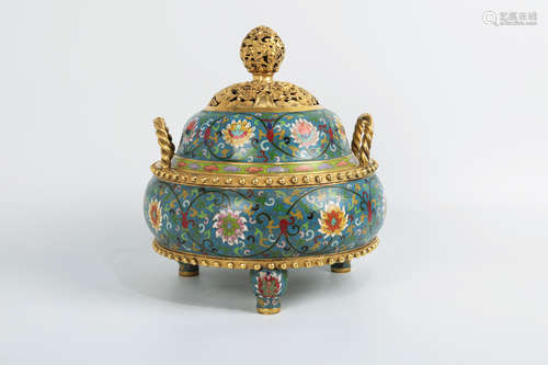 CHINESE CLOISONNE CENSER