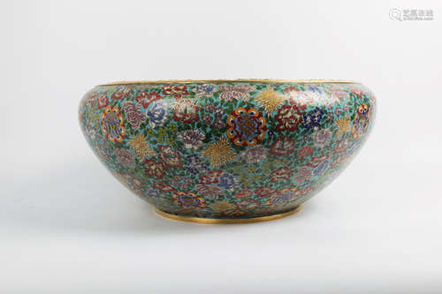 CHINESE CLOISONNE BRUSH WASHER