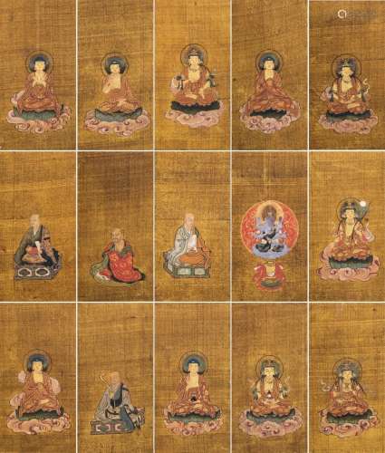 AnonymousA 15 page Budhha Painting On Silk