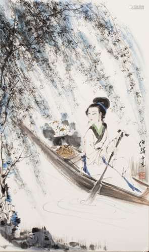 Bai Bohua (B.1944)Ink And Color On Paper,Mounted,Signed And Seal