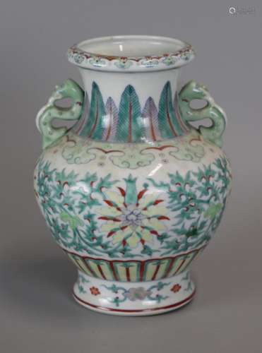 Chinese doucai porcelain vase