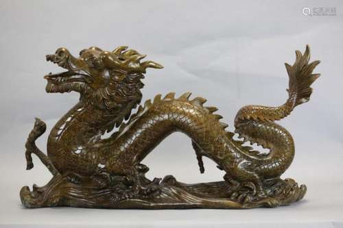 large Chinese bronze dragon