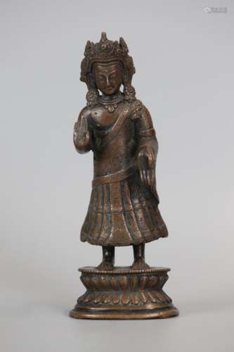 Tibetan bronze Buddha, 19th c.