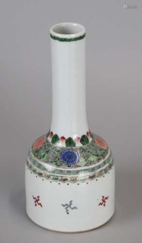 Chinese famille verte porcelain vase