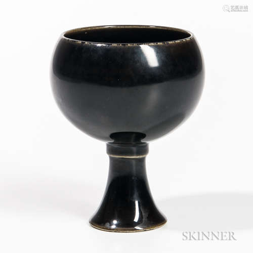 Black-glazed Stem Cup