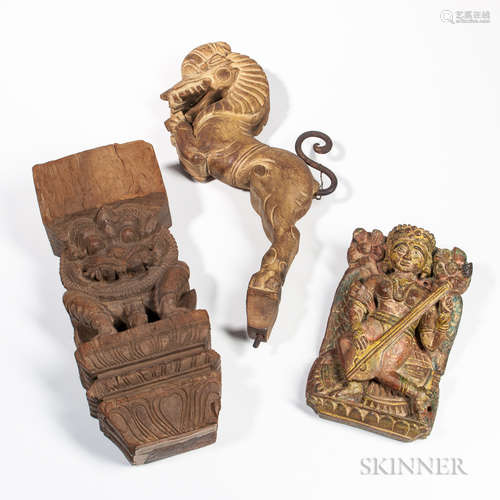 Three Wood Carvings