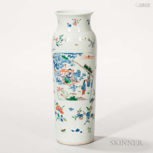 Wucai Sleeve Vase