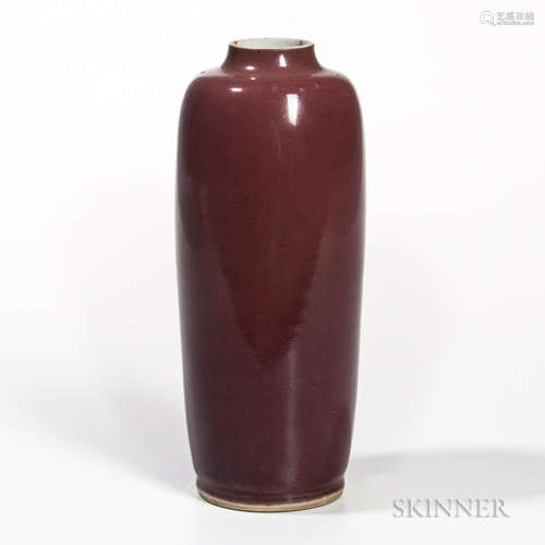 Sang-de-Boeuf Sleeve Vase