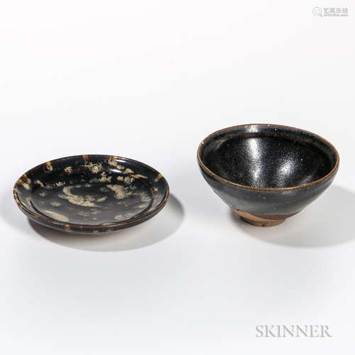 Two Jizhou-style Black-glazed Items