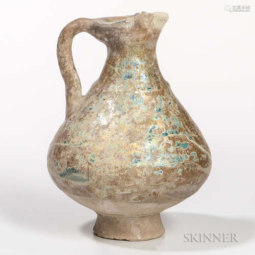 Kashan Green Lustre-glazed Pitcher