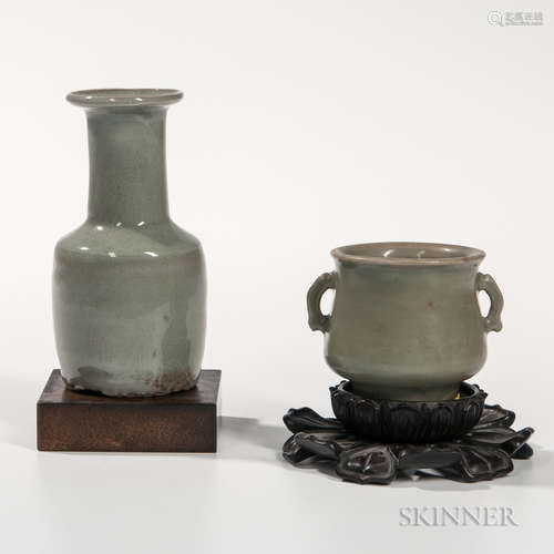 Celadon Vase and Cup