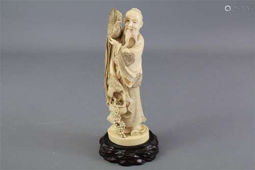 An Antique Japanese Ivory Okimono (Pre-1947)