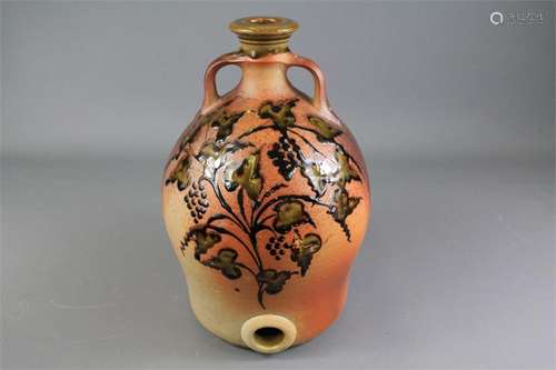 John Nuttgens, a Large Stoneware Wine Vessel with Spout.