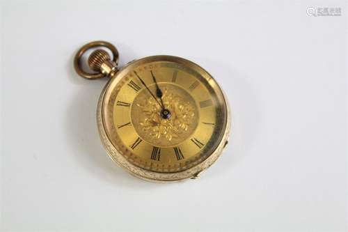 A Ladies 9ct Yellow Gold Pocket Watch.