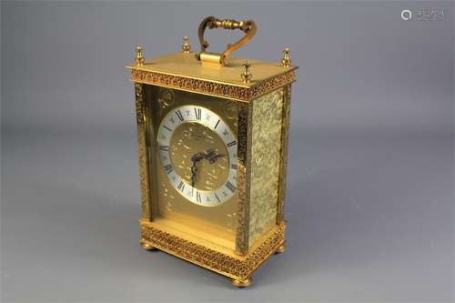 A 20th Century Quartz Carriage Clock