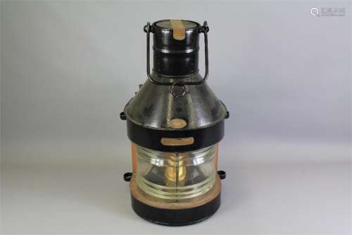 Griffiths & Sons Black Enamel Ship's Lantern