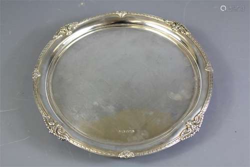 A Silver Card Tray