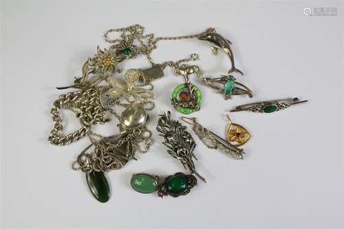 A Quantity of Silver Jewellery