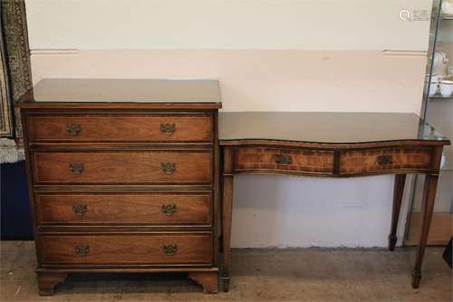 An Inlaid Oak Bedroom Set