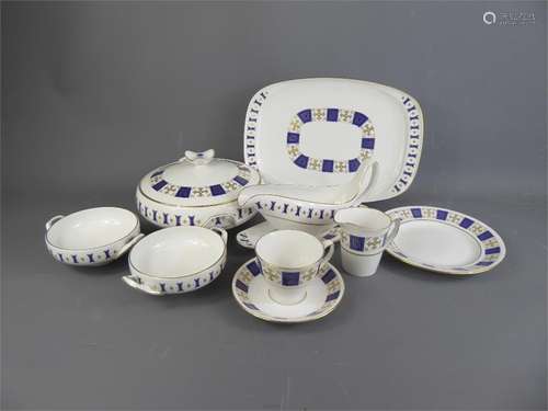 A Spode Persia Royal Blue Part Dinner and Tea Set.