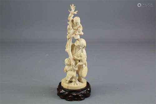 An Antique Japanese Ivory Okimono (Pre-1947)