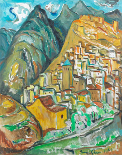 A Spanish coastal town  Irma Stern(South African, 1894-1966)