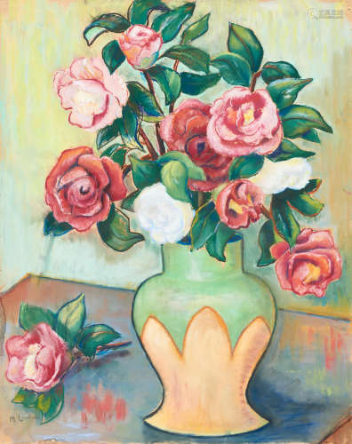 Still life of roses Maggie(Maria Magdalena) Laubser (South African, 1886-1973)