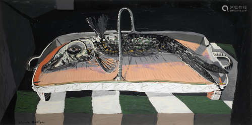 Still life of a fish Christo Coetzee(South African, 1929-2000)