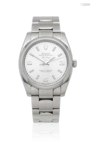 Air-King, Ref: 114200, Sold 29th January 2010  Rolex. A stainless steel automatic bracelet watch