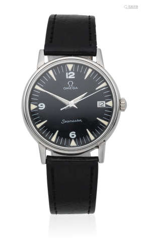 Seamaster, Ref: 136.011, Circa 1969  Omega. A stainless steel manual wind calendar wristwatch