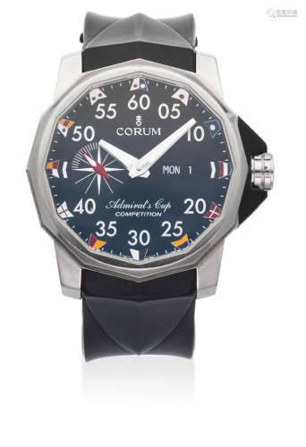 Admirals Cup Competition, Ref: 947.931.04, Circa 2010  Corum. A titanium automatic calendar wristwatch