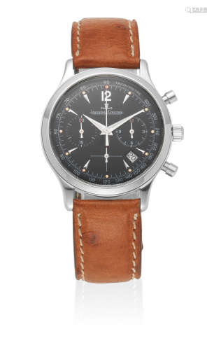 Master Control 1000 Hours, Ref: 145.8.31, Circa 1997  Jaeger-LeCoultre. A stainless steel quartz calendar chronograph wristwatch