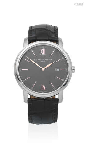 Classima, Ref: M0A10266, Recent   Baume & Mercier. A stainless steel quartz calendar wristwatch