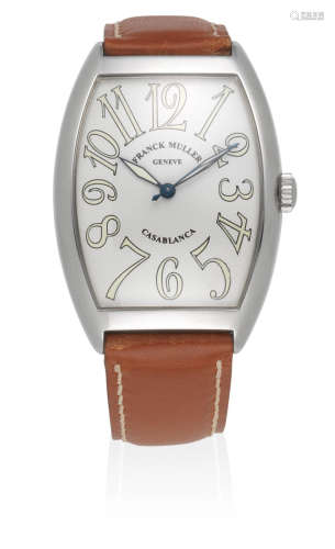 Casablanca, Ref: 6850, Circa 2000  Franck Muller. A stainless steel automatic tonneau form wristwatch