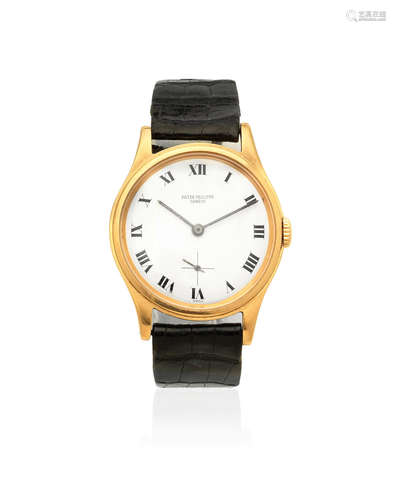 Calatrava, Ref: 2509, Circa 1960  Patek Philippe. An 18K gold manual wind wristwatch