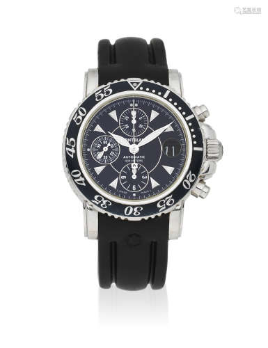 Meisterstuck, Circa 2010  Montblanc. A stainless steel automatic calendar chronograph wristwatch