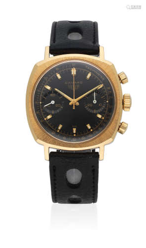 Camaro, Ref: 73345, Circa 1970  Heuer. A gold plated manual wind chronograph wristwatch