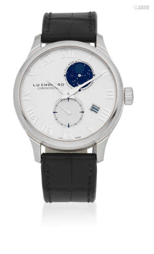 Lunar Twin, Ref: 161934-1001, Sold 14th September 2013  Chopard. An 18K white gold automatic calendar wristwatch with moon phase