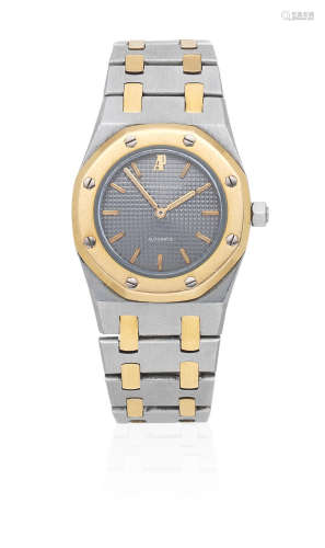 Royal Oak, Circa 2000  Audemars Piguet. A lady's stainless steel and gold automatic bracelet watch