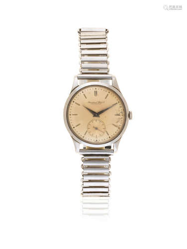 Circa 1952  International Watch Company. A stainless steel manual wind bracelet watch