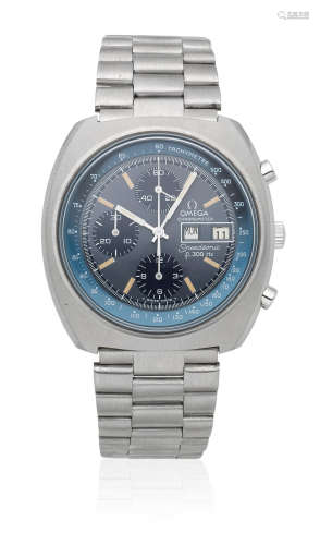 Speedsonic f300Hz, Ref: 188.0002, Circa 1970  Omega. A stainless steel quartz calendar chronograph bracelet watch