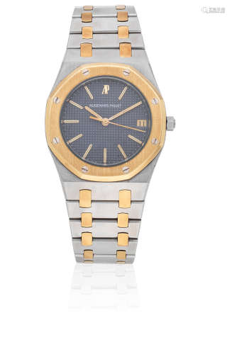 Royal Oak, Circa 1990  Audemars Piguet. A stainless steel and gold quartz calendar bracelet watch