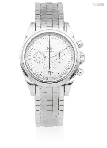 DeVille Co-Axial, Ref: 45413100, Sold 3rd October 2007  Omega. A stainless steel automatic calendar chronograph bracelet watch