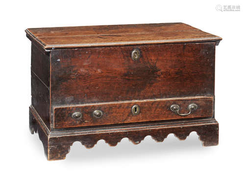 A George III oak coffer bach, Welsh, possibly Glamorganshire, circa 1760 - 90