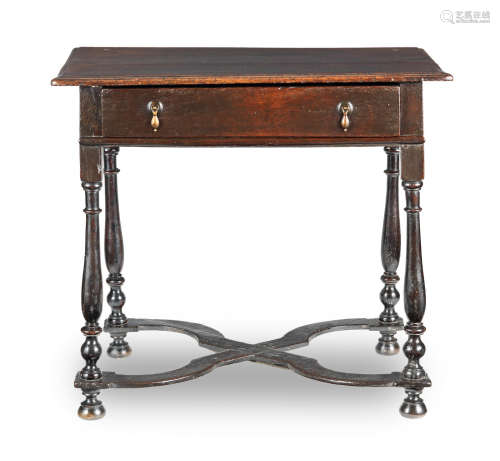 A William & Mary joined oak side table, circa 1690