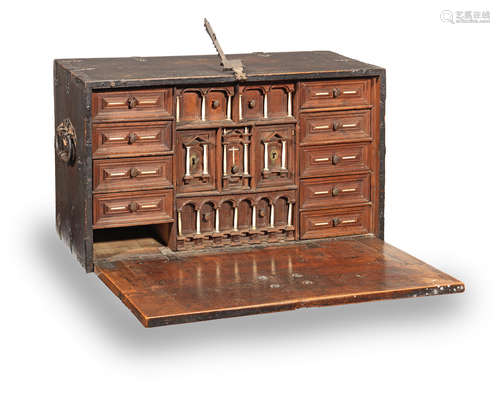 An early 17th century walnut Vargueno, Spanish