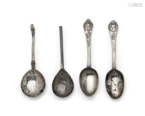 A late 16th/early 17th century pewter slip top spoon, English, circa 1550-1650